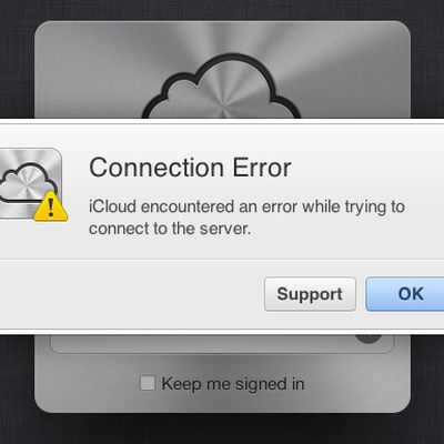 icloud connection error