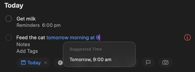 reminders natural language macos 27