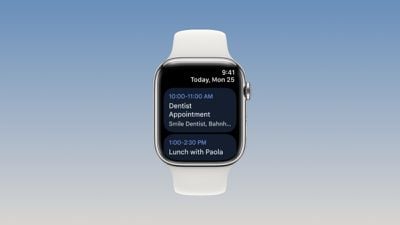 google calendar apple watch