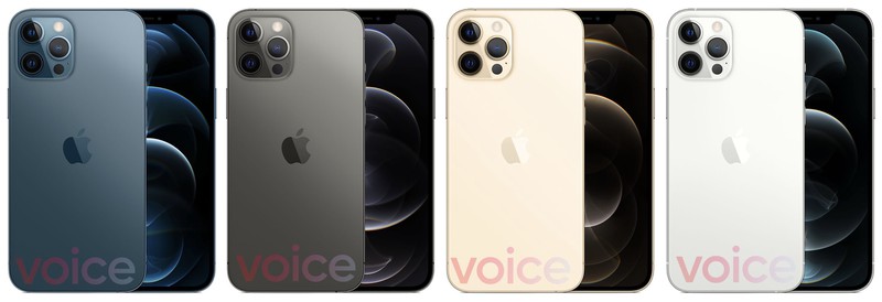 iPhone 12 Pro and iPhone 12 Pro Max Leaked in Blue, Graphite, Gold, and