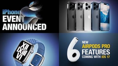 Storie principali: evento Apple annunciato per iPhone 15, nuovi Apple Watch, cuffie AirPods USB-C e altro ancora