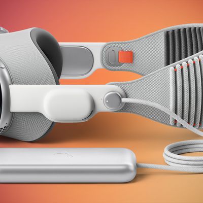 Apple Vision Pro with battery Feature Orange