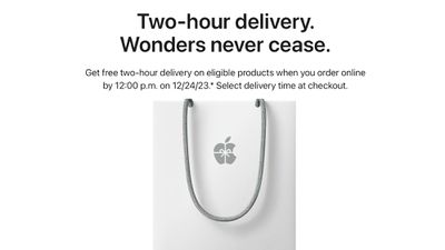 apple free two hour delivery