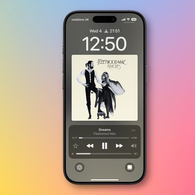 apple music lock screen