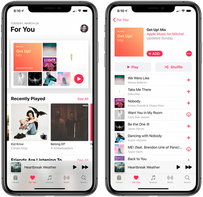 Apple Music Gains New 'Get Up! Mix' Weekly Playlist - MacRumors