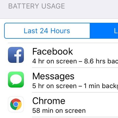 facbook battery drain