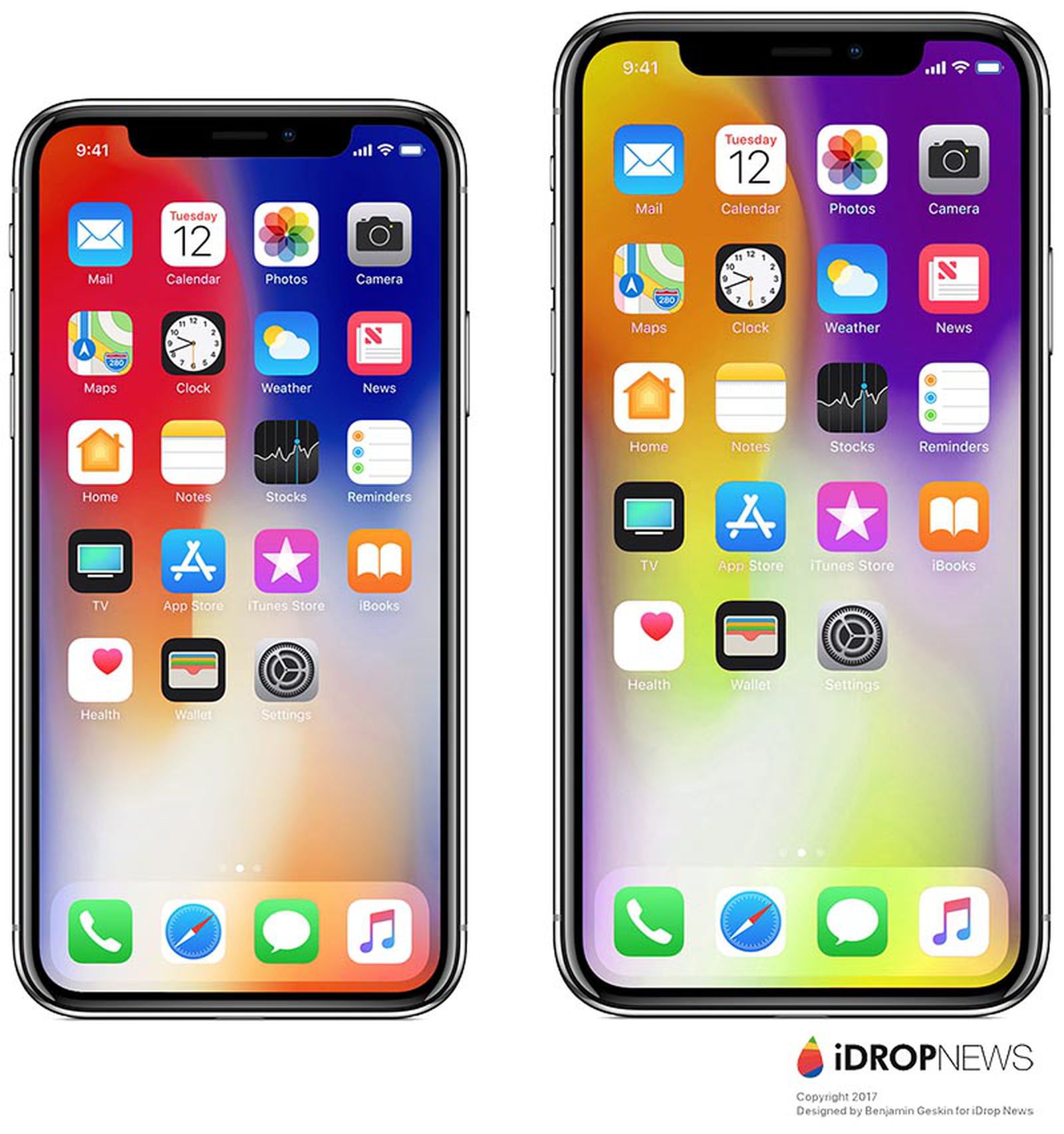 Iphone x display size