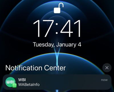 whatsapp notification