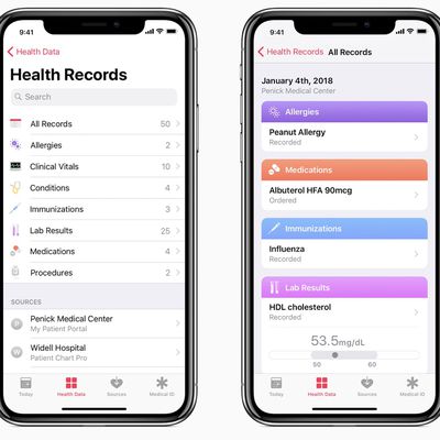 health records ios 11