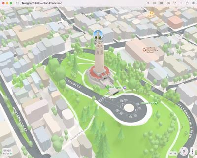 maps monterey 3d view coit tower