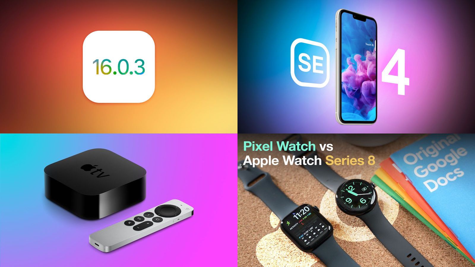 Top Stories: iOS 16.0.3 Released, iPhone SE 4 and Apple TV Rumors, and More