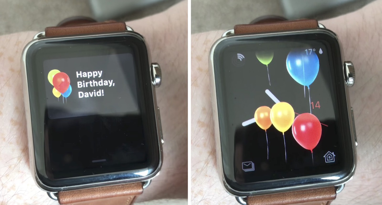 Apple Watch Celebrates Your Birthday With a Special Message in watchOS