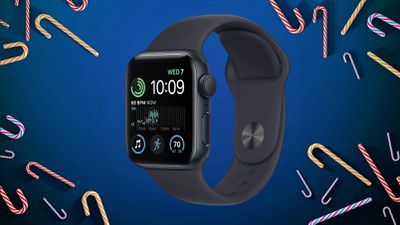 apple watch se blauwe candycanes