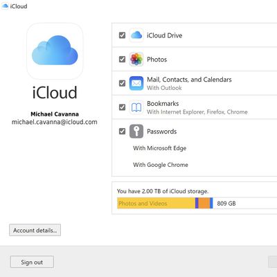 icloud passwords for windows