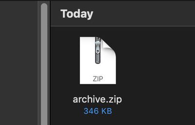 mac os zip file without mac os folder