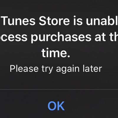 itunes store unable to process purchases