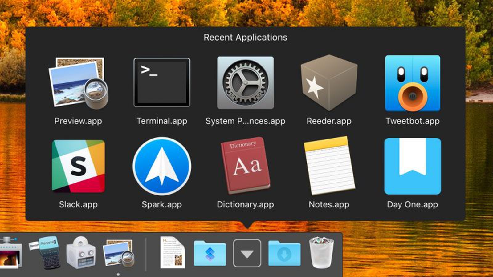 How To Add A Recent Or Favorite Items Stack To Your Mac's Dock - MacRumors