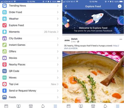 Facebook Officially Rolling Out 'Explore Feed' for Finding Non-News ...