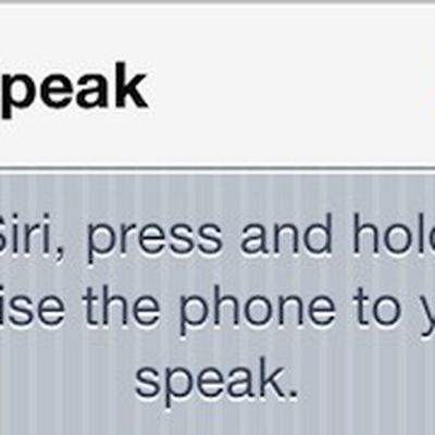 siri raise to speak