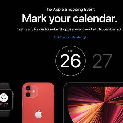 apple shopping event 2021 banner