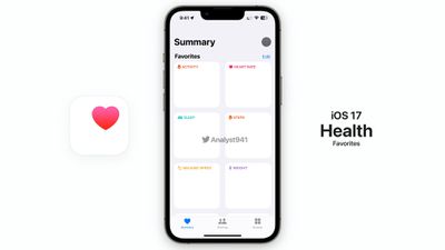 aplicación de salud ios 17