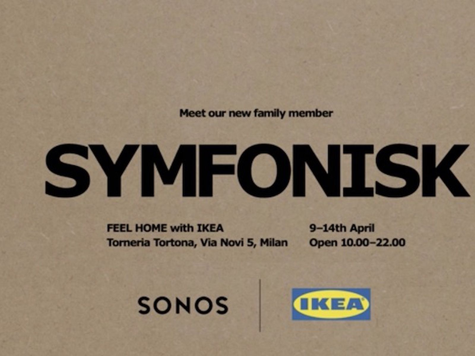 IKEA to Sonos of Speakers in April - MacRumors