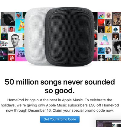 homepod holiday discount
