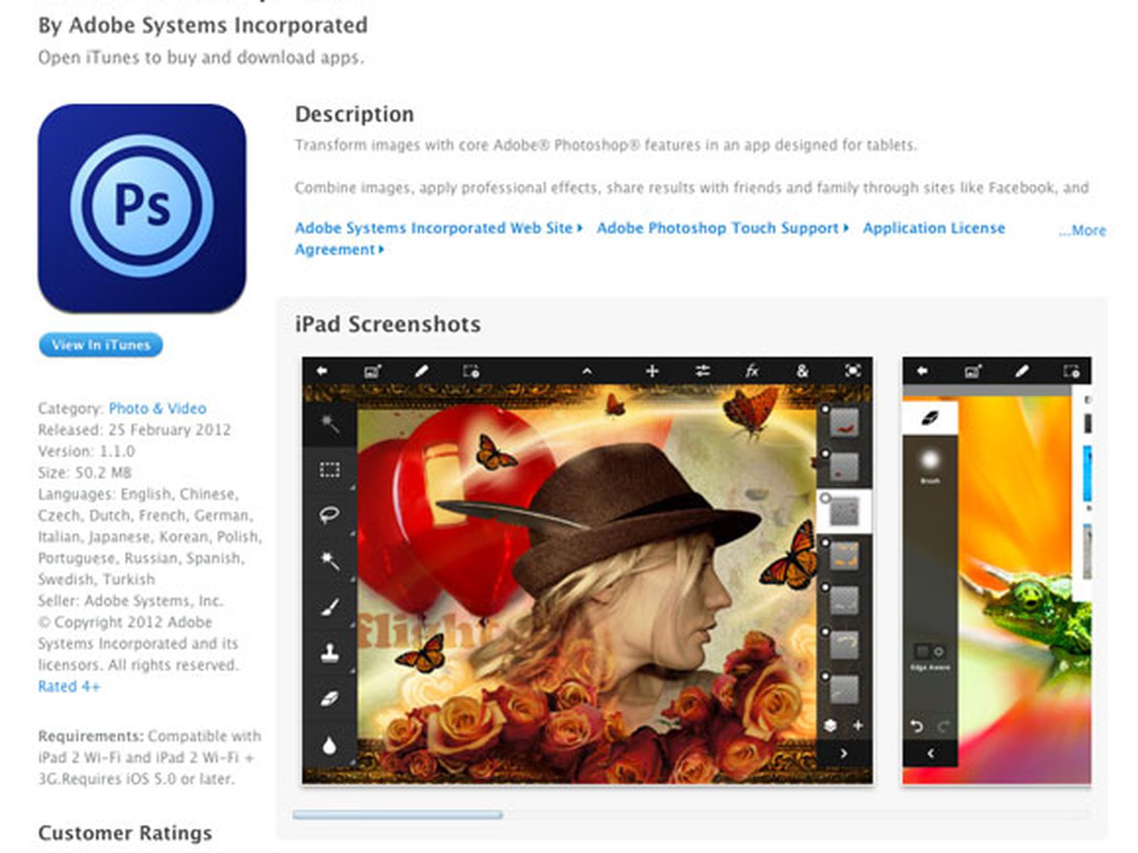 Adobe Photoshop Touch For Ipad 2 Accidentally Launched Officially Coming Monday Macrumors