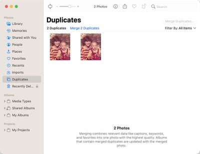 macos ventura photos duplicates