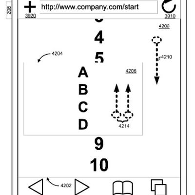 apple multitouch display translate patent