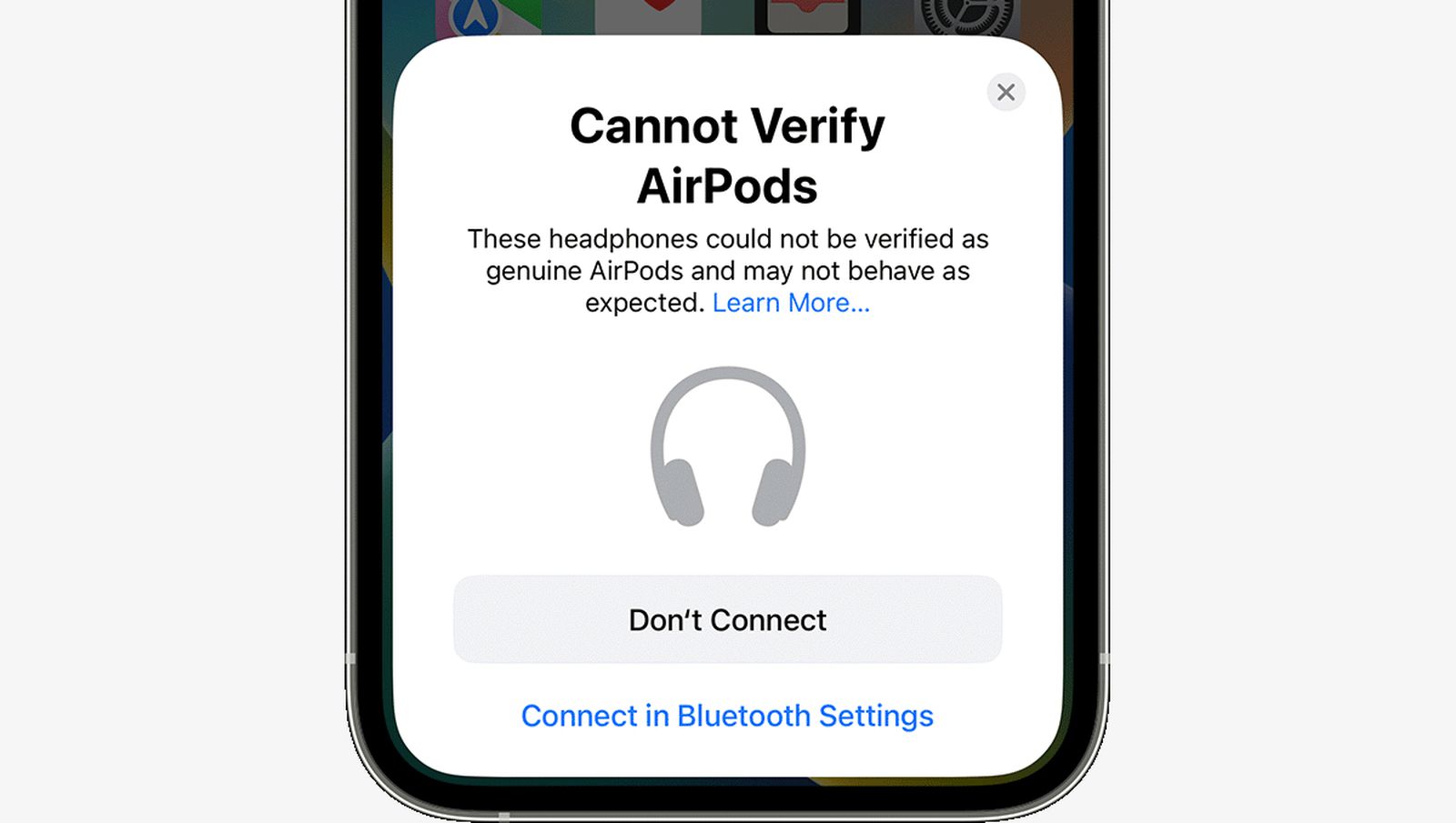 Apple New Alert Shown When Fake AirPods Are -