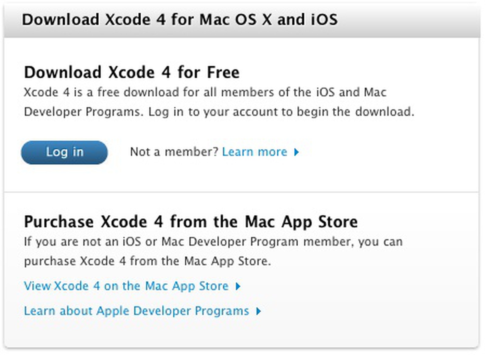 apple xcode system requirements