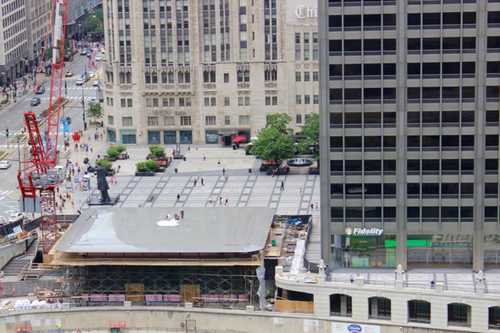 Upcoming Apple Store in Chicago Features MacBook Roof Design - MacRumors