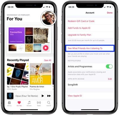 how to start sharing in apple music