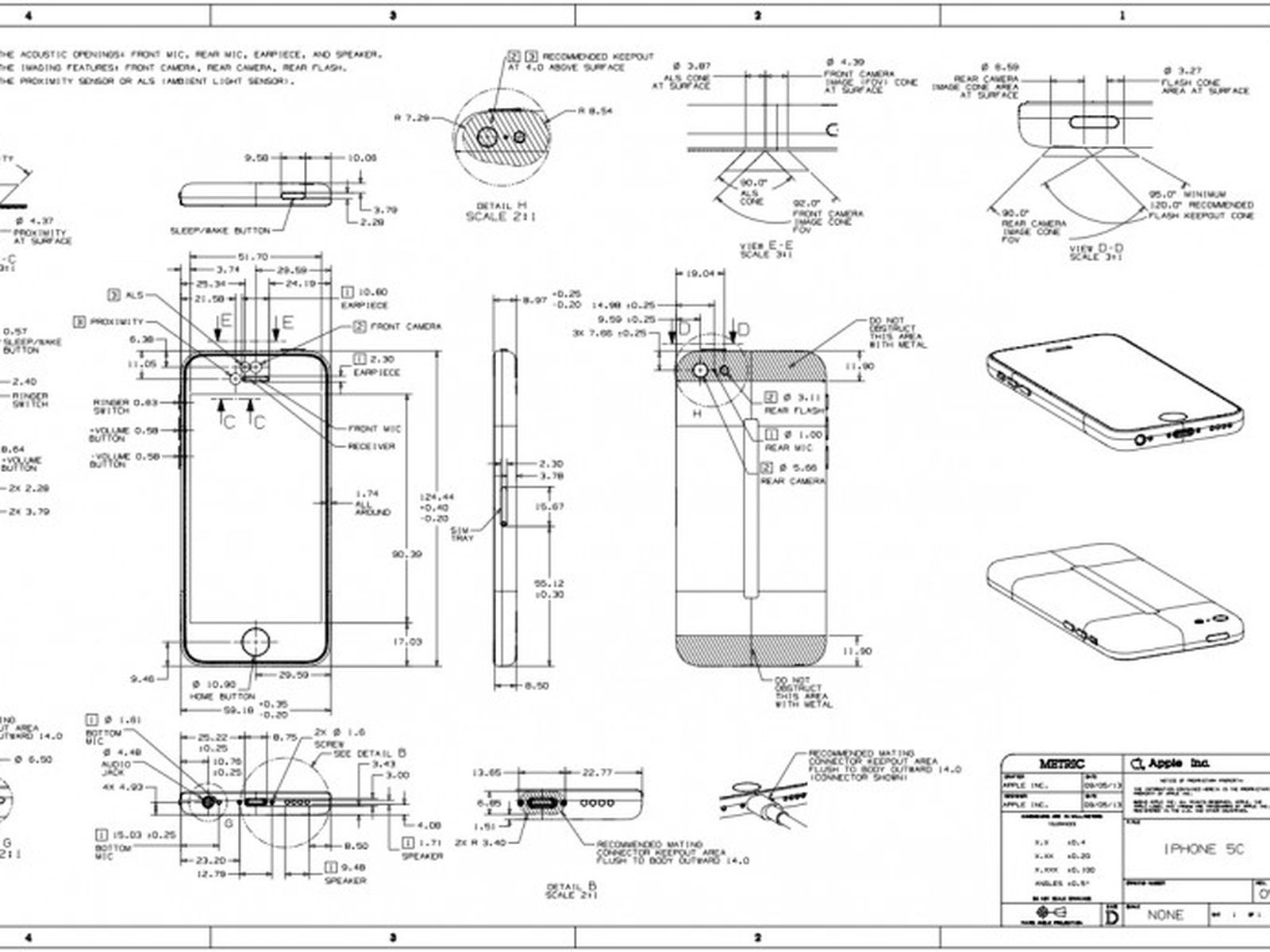 iphone 4s dimensions cad