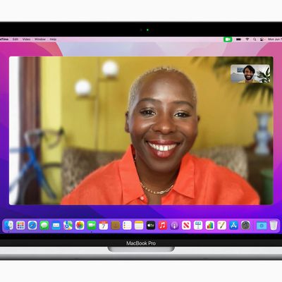 macOS Monterey FaceTime Portrait Mode