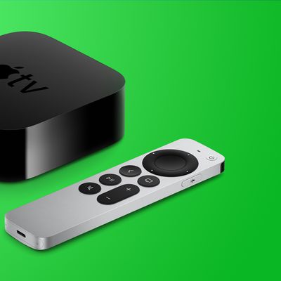 apple tv 4k design green