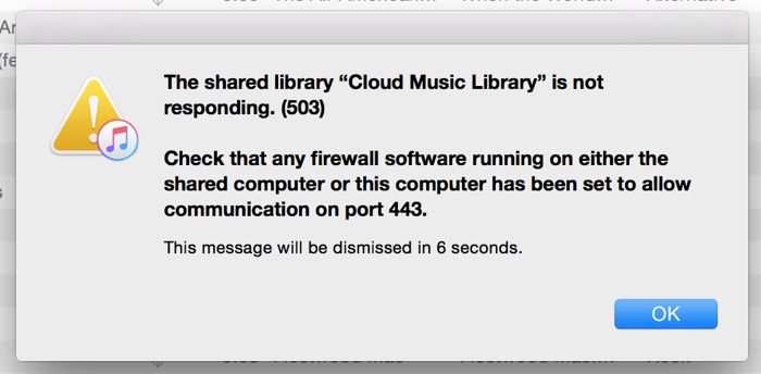 Many Apple Music Listeners Seeing 503 iCloud Connection Errors - MacRumors