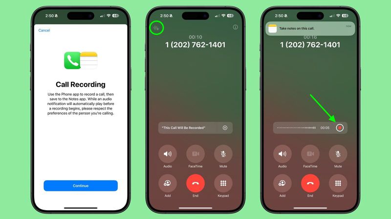 how to record calls on iphone ios 16