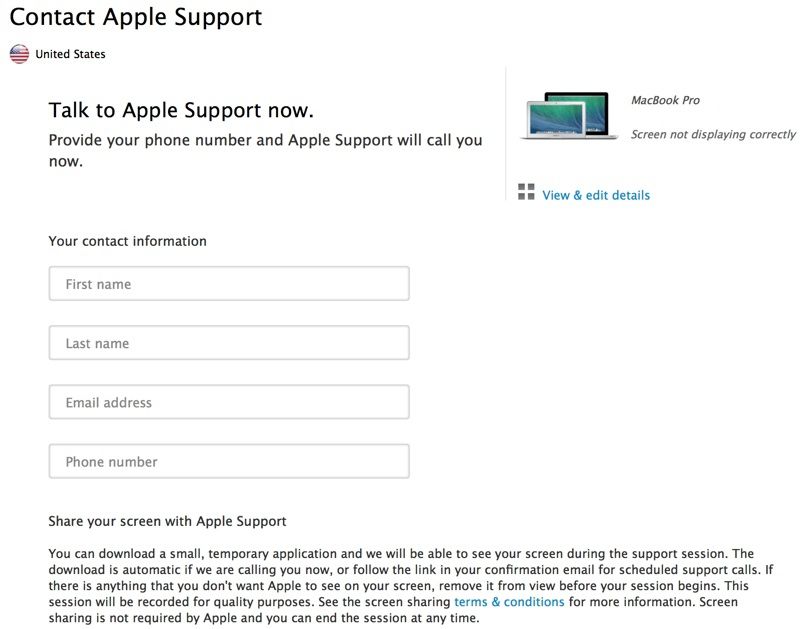 Screen Sharing Now Available on Apple Support Site - MacRumors