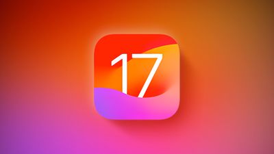 De algemene iOS 17 is oranje-paars