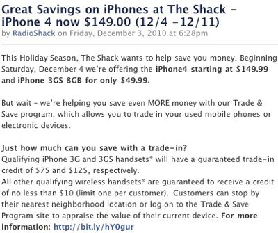 163941 radioshack iphone sale