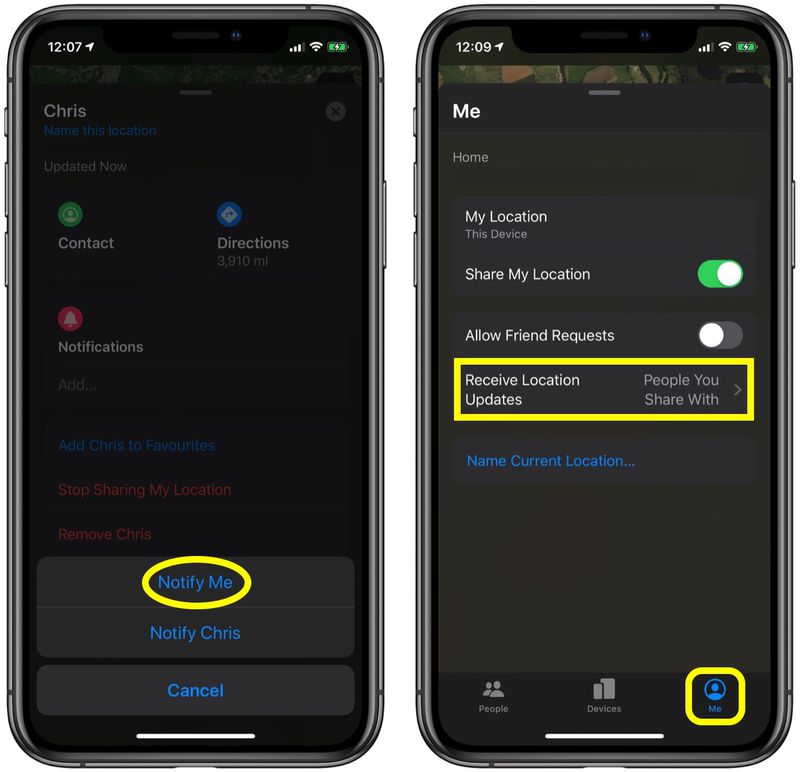 How to Receive Location Updates From a Friend Using Find My - MacRumors