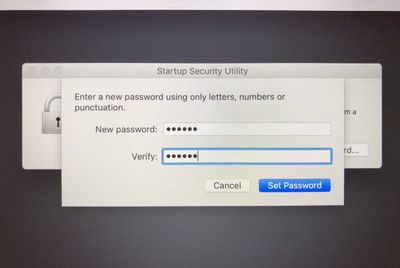 set a firmware password on your mac 4