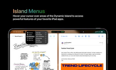 concept dynamic island ipad - مفهوم جزیره پویا آیفون 14 پرو را در iPad تصور می کند