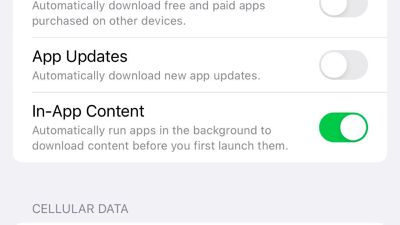 ios 16.1 beta 3 app content toggle - پنج ویژگی جدید که در اواخر این ماه با iOS 16.1 به آیفون شما می‌آیند