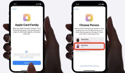 apple card family choose person