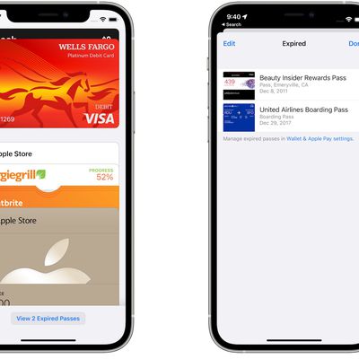 wallet app expired passes ios 15