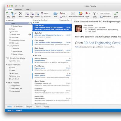 outlook mac 2014