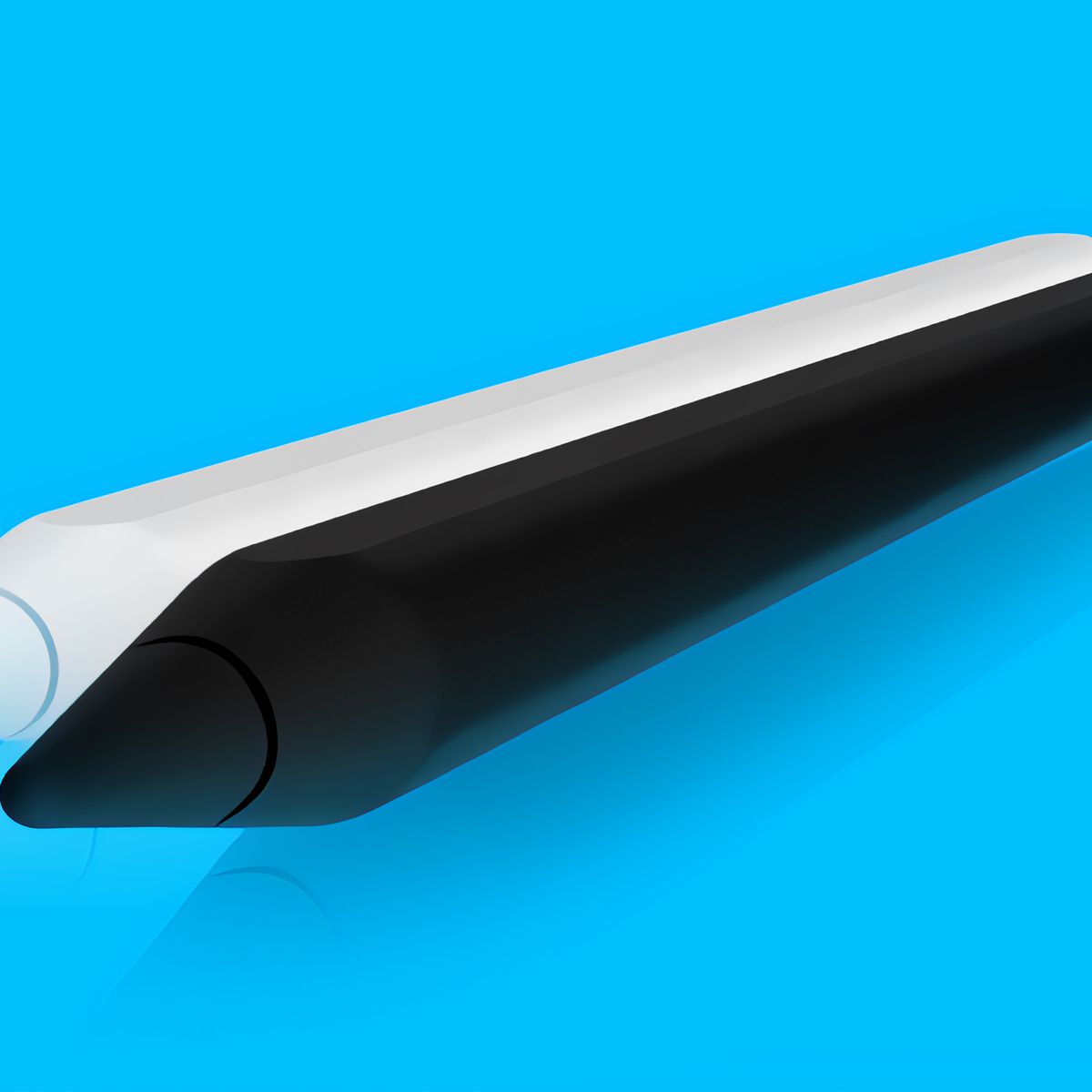 black-and-white-apple-pencil-